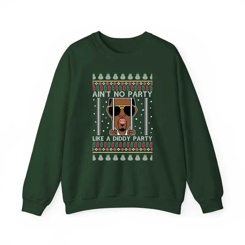 Funny Rapper Christmas Jumper, Ugly Christmas Sweater Funny Christmas Sweatshirt, Christmas Sweater, Gangsta Wrapper, Holiday Sweater