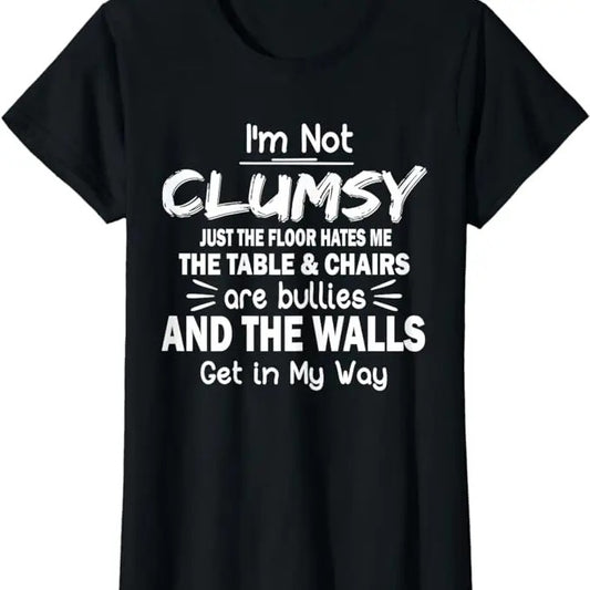 Funny Sarcastic Shirts For Women, I'm Not Clumsy Funny Sayings Sarcastic Girls T-Shirt Womenswear Casual Cotton Hoodie,...