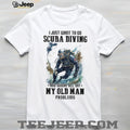 Funny Scuba Diving Old Man Problems T Shirt Master Diver Retirement Gift