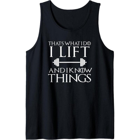Funny That's What I Do Quote Gym Fitness Men Women Gift Tank Top MADE IN USA