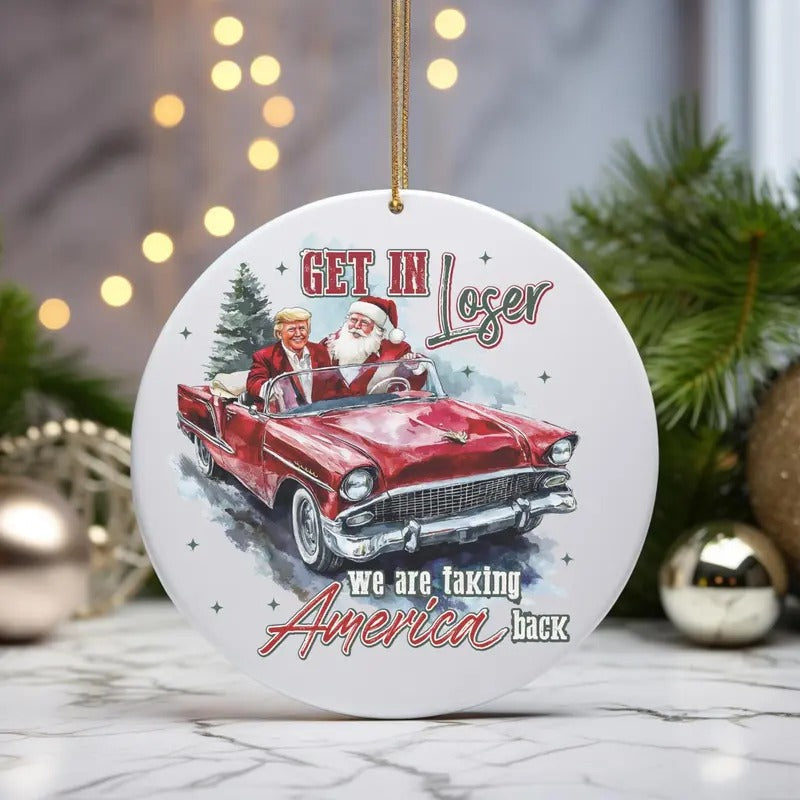 Funny Trump Christmas Ornament, Ornamente, Christmas Ornamental, Donald Trump, Trump Gifts, Political Gifts, White Elephant Gift