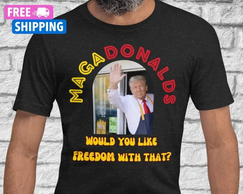 Funny Trump Shirt MagaDonalds McDonald Shirt Pennsylvania Trump 2024 Shirt Trump 2024 Shirt Trump Vance 2024 MAGA Trump Merch Trump Gift Shortsleeve