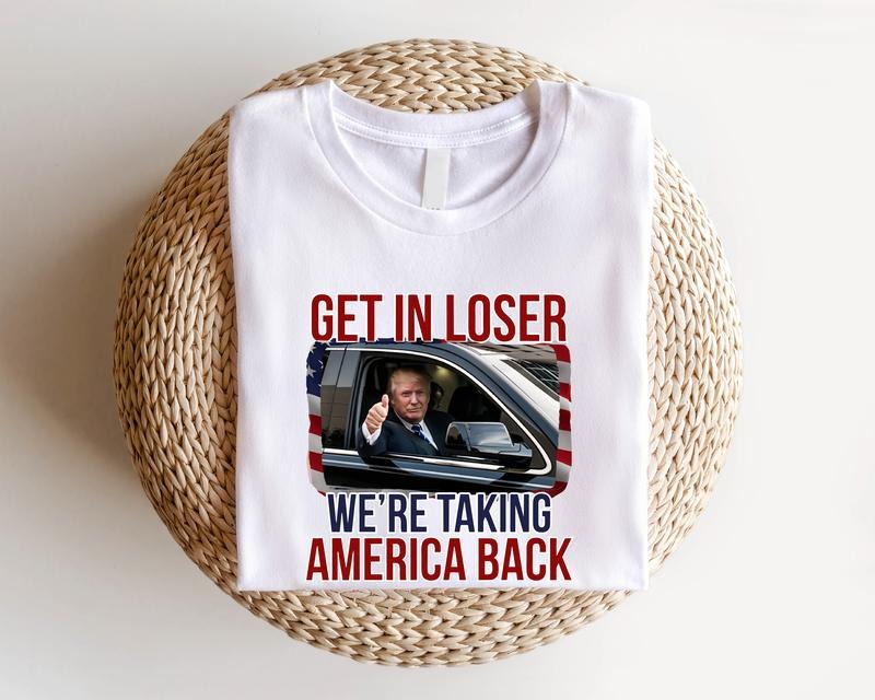 Funny Trump T-shirt, Trendy President 2024 Tee, Unisex Election Shirt, Matching Supporter Shirt, Voting Tee, American Flag Shirt, Patriotic Gifts Shirt For Republicans, Classic Menswear.