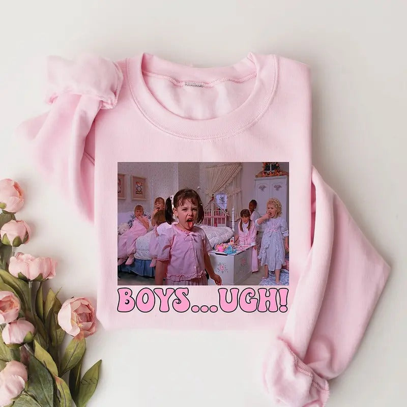 Funny Valentines Crewneck Sweatshirt, Hoodie, T-shirt, Valentines Day Shirt, Boys Ugh Shirt, Gift For Valentines Day,...