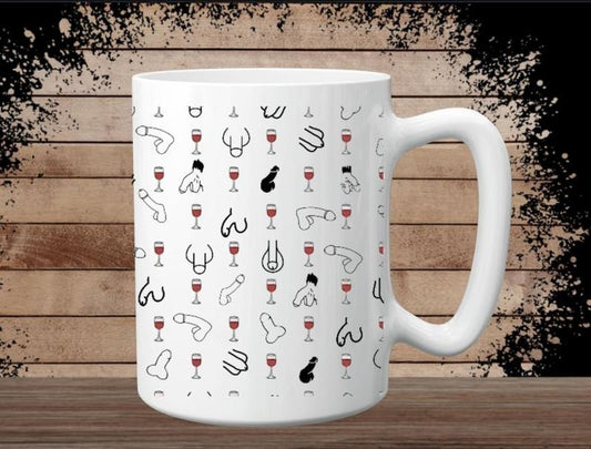 Funny Willys And Wine Coffee Mugs, Graphic Tees, Funny Coffee Mug Gift