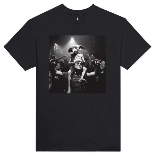 Funny Wizard and Goblin Raving Drunk T-Shirt, Vintage Graphic Printed Tee Top