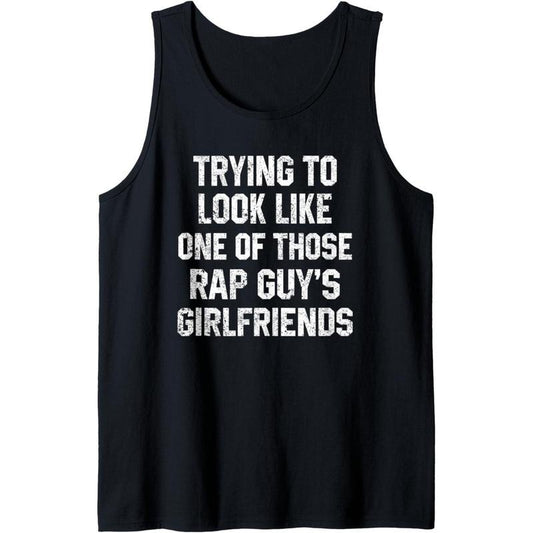 Funny Workout Quote Trying to Look Rap Guy's Sarcastic Gym Tank Top Made in USAstyle{n002}2 T-Shirts, Hoodie, Sweatshirt