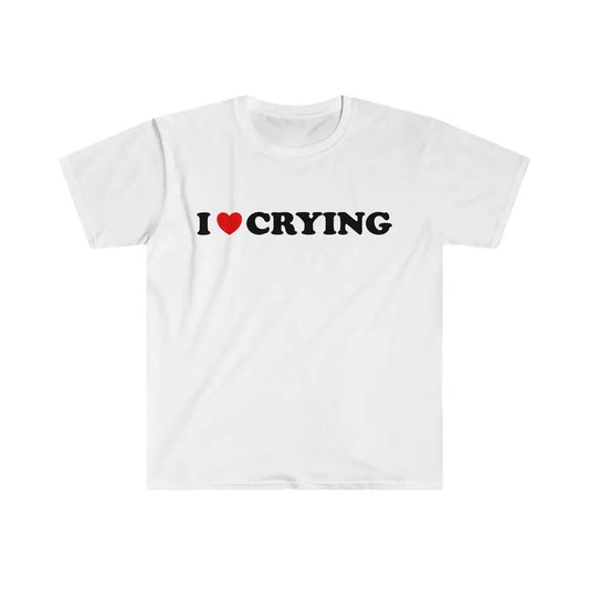 Funny Y2k Tshirt I Love Heart Crying 2000's Style Meme Tee Gift Shirt  T-shirt, sweater and Hoodie