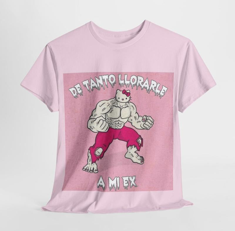 Funny kitty Unisex,  Short Sleeve TShirt, emo scene grunge y2k amity affliction tapout domo kun Top Womenswear Underwear Lady Streetwear Summer