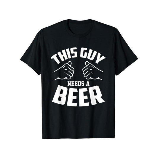 Funny people need beer, T-shirts for wine lovers, soft and comfortable street fashion casual summer T-shirts, round neck...