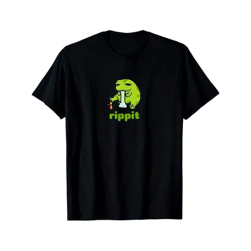 Funny shirts for men Rippit Stoner Frog Smoker Theme Men and Women T-shirt, % Cotton, Friend Gift Hoodie, Sweatshirt