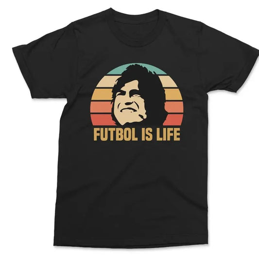 Futbol Is Life T-Shirt, Vintage Footballer Gift, For Football Soccer Fans Mens Kids Football Sweatshirt, Unisex Womenswear Oversized Tee Top