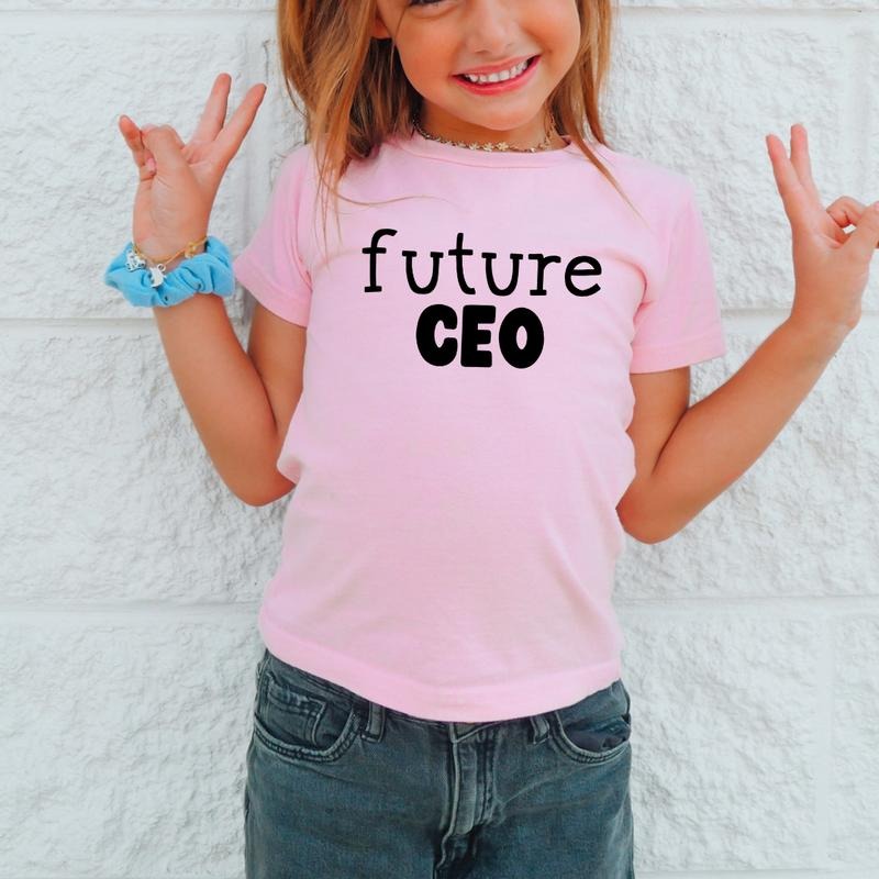 Future CEO, Toddler T-Shirts & Baby Bodysuits, Graphic Infant Clothes, Cute Baby Shower Gift, Trendy Kids Apparel, Soft Cotton Outfits