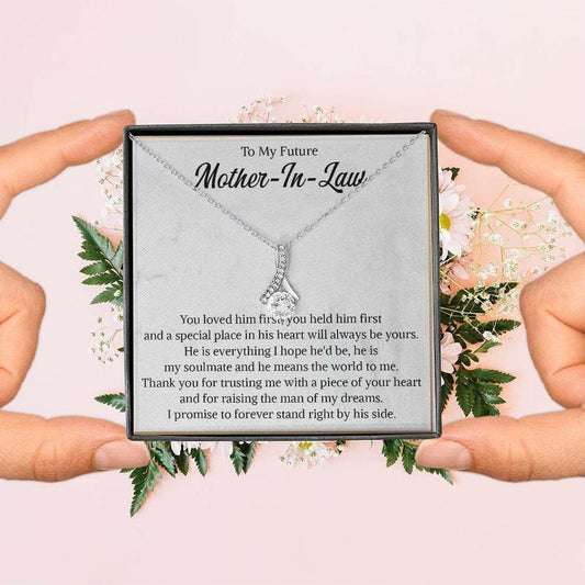 Future Mother In Law Necklace, Mother In Law Gift Idea, Mothers Day, Necklace With Message Card, Gift For Future Mom In Law, Birthstone Jewelry, Necklace With Gift Box, Gifts For Birthday