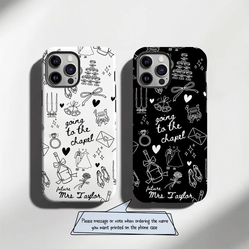 Future Mrs Phone Case, Custom Bride Phone Case, Personalized Gift for Bride to be accessory for iPhone Samsung Cellphone Smartphone