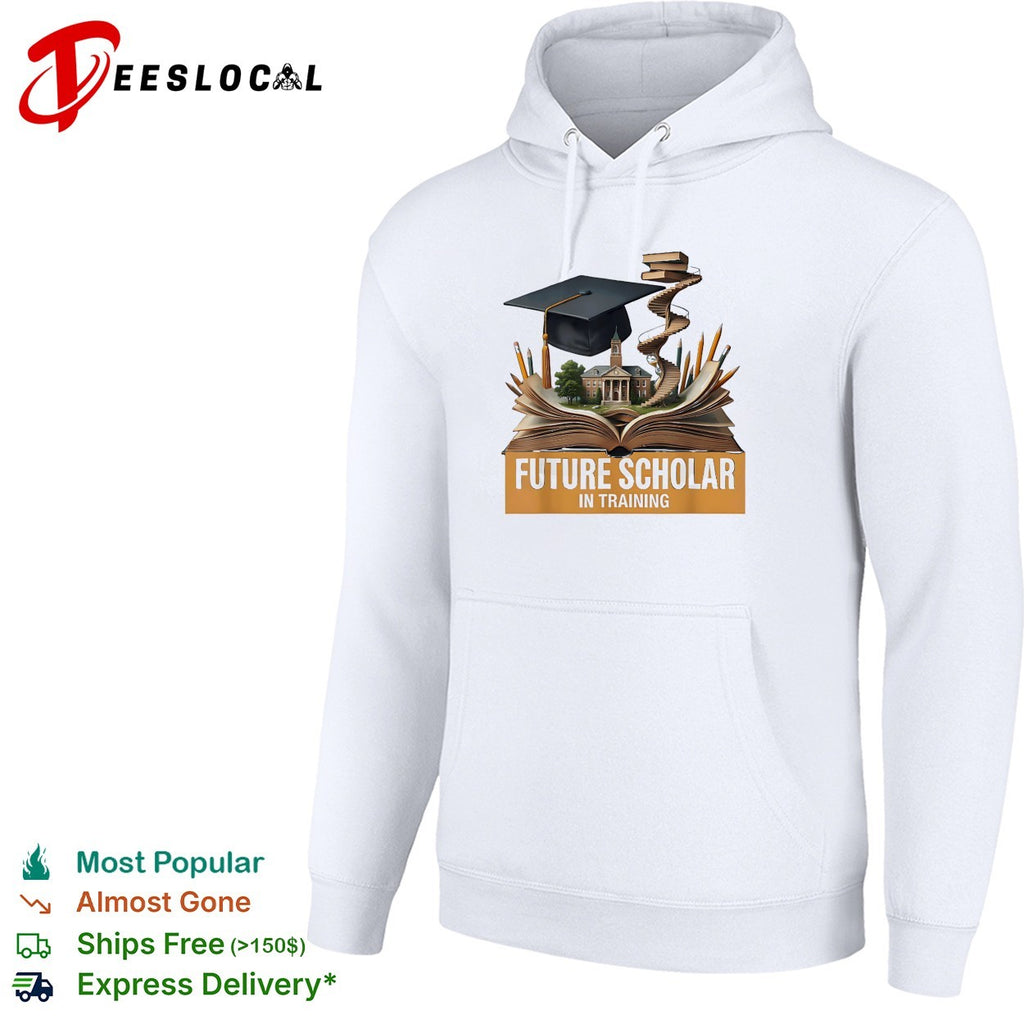 Future scholar in training graduation book shirt