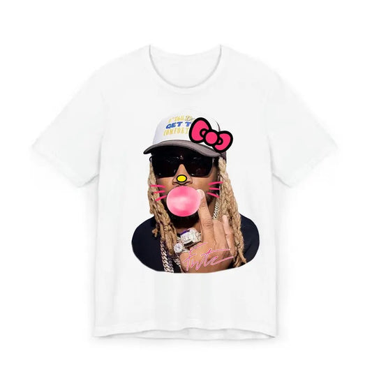 Futureee Kitty Bubblegum Big Face Rap Tee - Must-Have Graphic Design Shirt