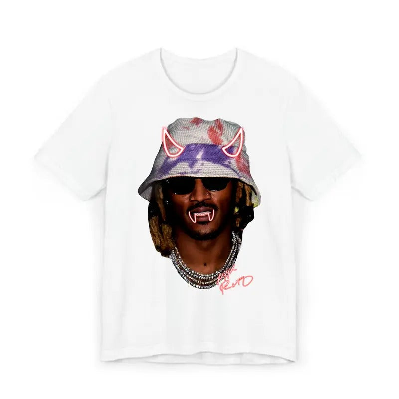 Futureee Kitty Halloween Big Face Rap Tee - Must-Have Graphic Design Shirt