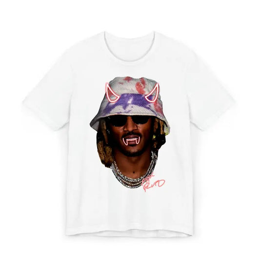 Futureee Kitty Halloween Big Face Rap Tee - Must-Have Graphic Design Shirt