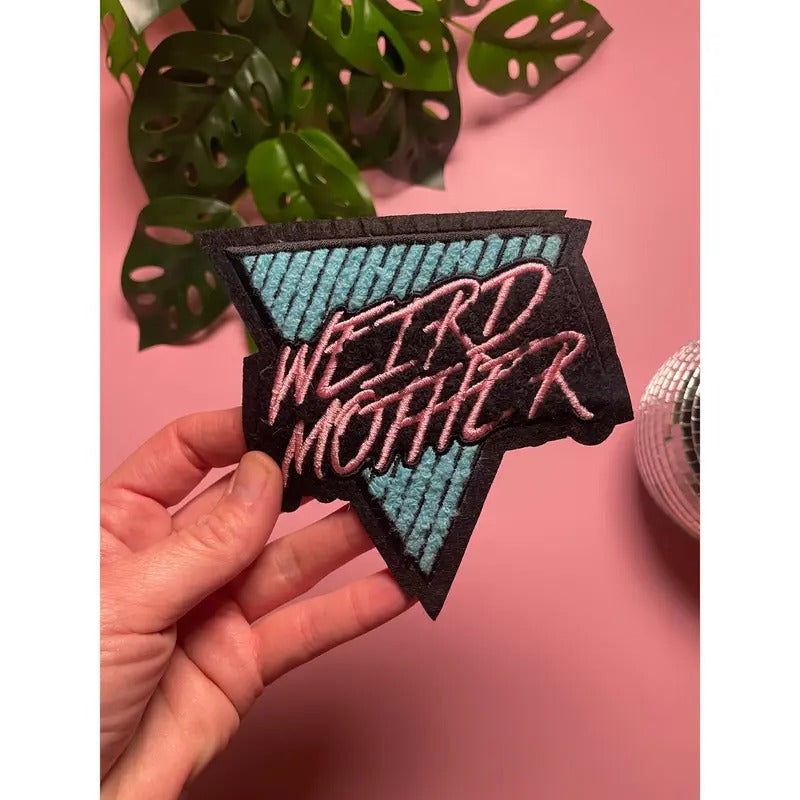 Fuzzy Weird Mother Patch 4 inches tall