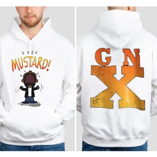 G.N.X Album 2 Side Tshirt Sweatshirt Hoodie, Kendrick Lamarr Mustard Graphic Unisex Shirt, Unisex Sweater Pullover Tee