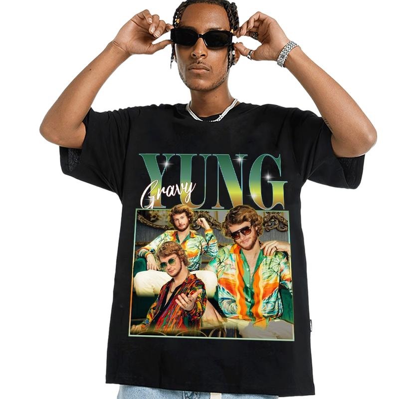 G.ravy Gang Vintage Graphic 90s Tshirt, Rapper Homage Retro 90's Fans Tee, Iconic Rapper T Shirt, Rap Concert Shirt, Unisex T-Shirt, Gifts For Men Women, Short Sleeve Tee Shirt