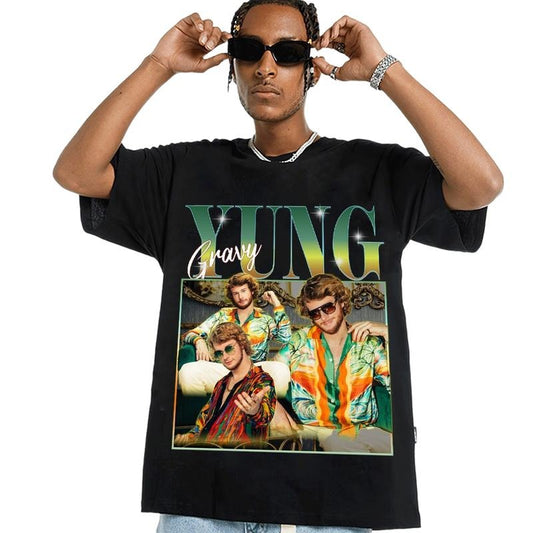 G.ravy Gang Vintage Graphic 90s Tshirt, Rapper Homage Retro 90's Fans Tee, Iconic Rapper T Shirt, Rap Concert Shirt, Unisex T-Shirt, Gifts For Men Women, Short Sleeve Tee Shirt