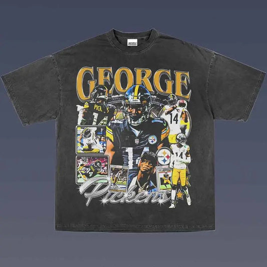 GEORGE PICKENS 1.0 VINTAGE TEE | AMERICAN FOOTBALL | GIFT FOR FAN
