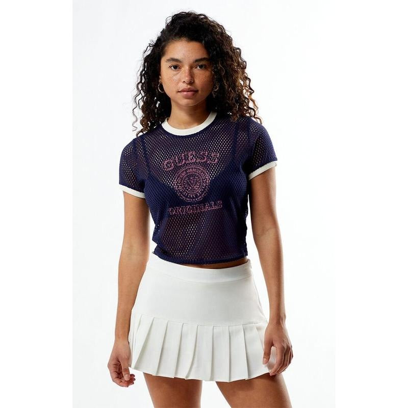 GUESS Originals Women's Mesh Short Sleeve Jersey