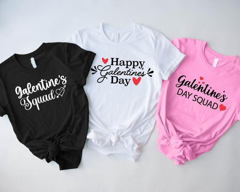 Galentine's Squad Shirt, Matching Friends Shirts, Girls Valentine Shirt, Valentine's Day Gift Tee, Vday Besties Shirt, Matching Shirt For Girls Party.