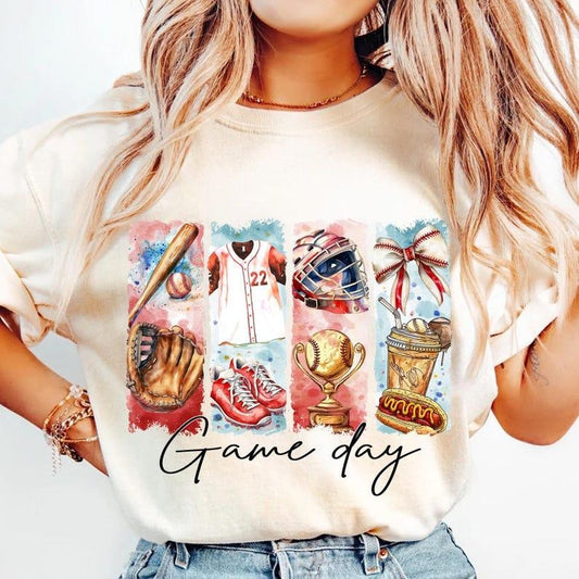 Game Day Baseball Coquette t-shirt,sweatshirt,hoodie, Baseball sweatshirt, Baseball Bow hoodie, Baseball Mama tshirt, Baseball Mom sweatshirt, Brushstroke Baseball tshirt, Game Day Png