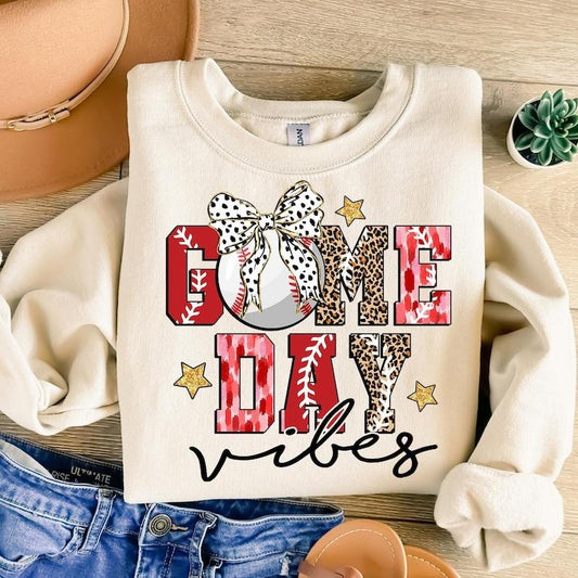 Game Day Baseball , Baseball , Baseball Coquette , Baseball Bow , Baseball Mama , Baseball Mom , Brushstroke Sweatshirt