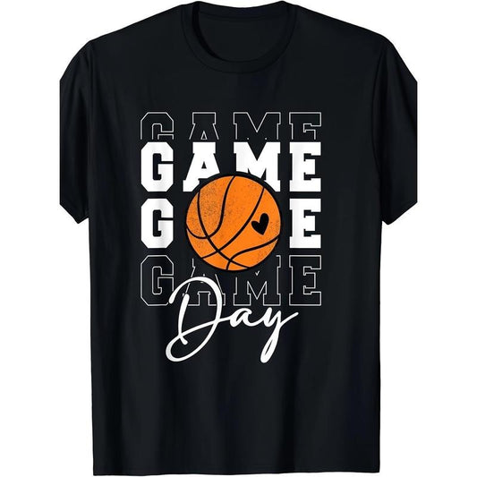 Game Day Basketball Shirt For Men Basketball T-Shirt - 220g Cotton T-shirt, 10, 000 Links made in usa