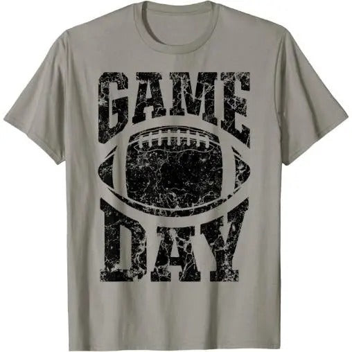 Game Day Football Season Funny Men Team Sports Vintage T-Shirt Made in USA