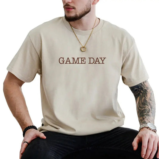 Game Day Graphic Tee, Game Day 2024 Men Shirt, Football Season Shirt, Football Day Unhinged Tee, Football Lovers Shirt, Gift For Him, Soft Cotton Fabric Relaxed Fit Style