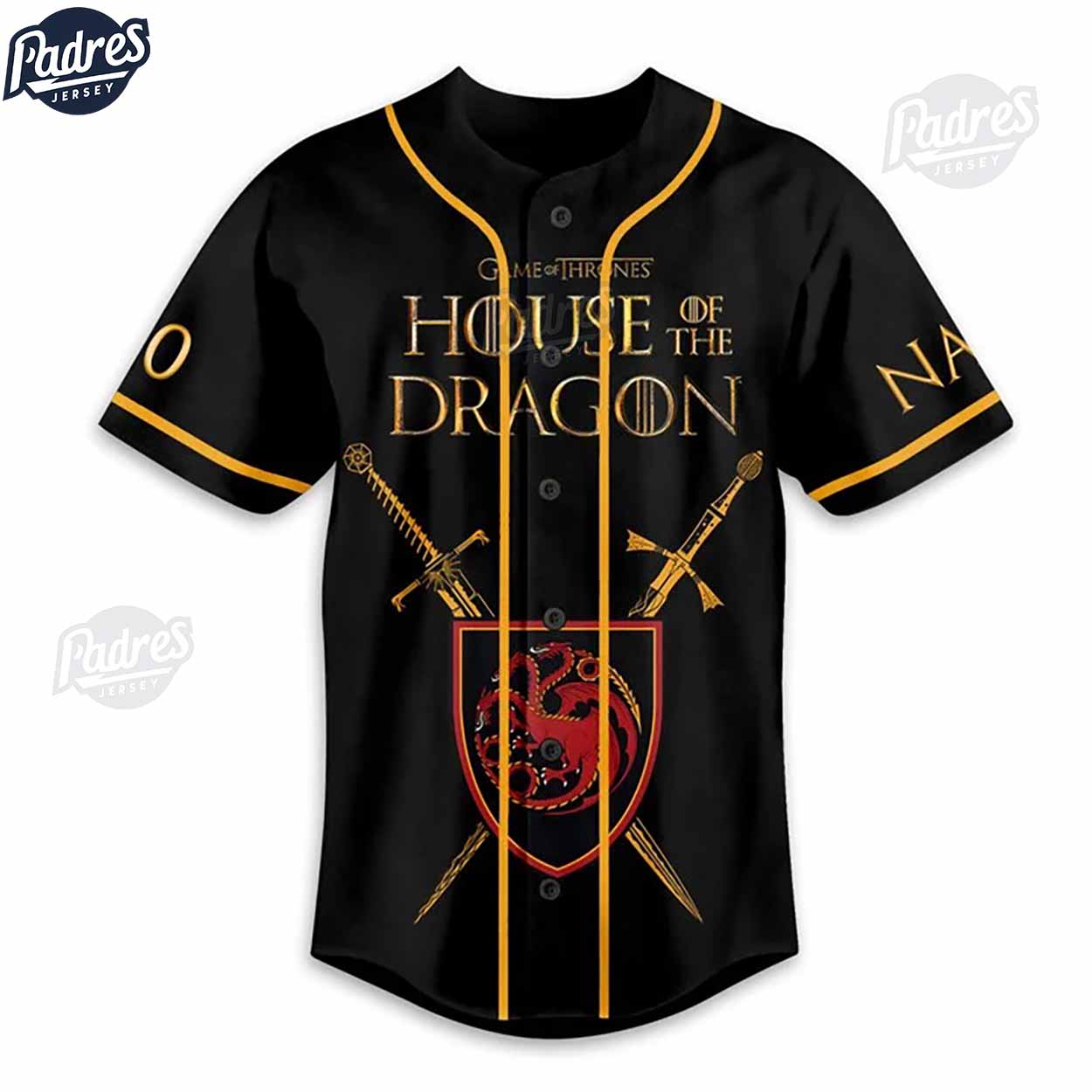 Game Of Thrones House Of The Dragon Custom Baseball Jersey Style - Padres Jersey Oasis: Elevate Your Baseball Style Game