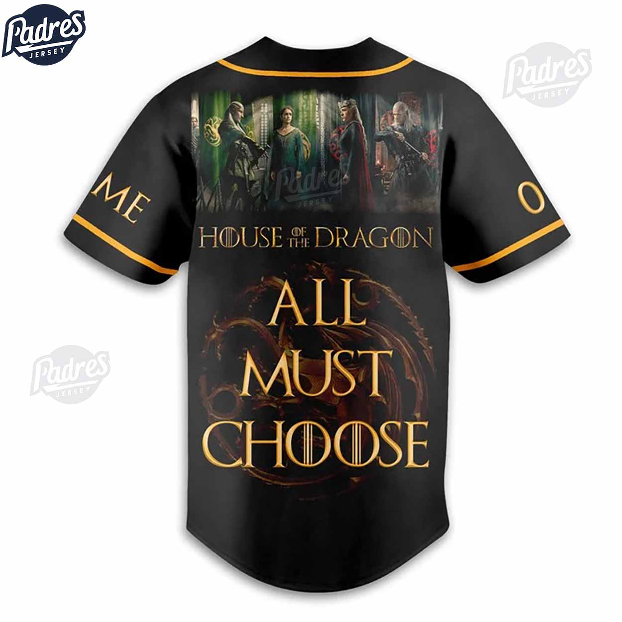 Game Of Thrones House Of The Dragon Custom Baseball Jersey Style - Padres Jersey Oasis: Elevate Your Baseball Style Game