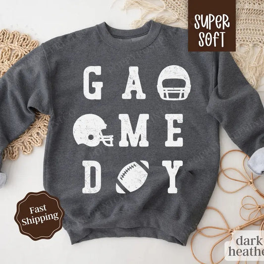 Gameday Football Sweatshirt, Game Day Football Crewneck, Womens Sweatshirt, Fall Sweater
