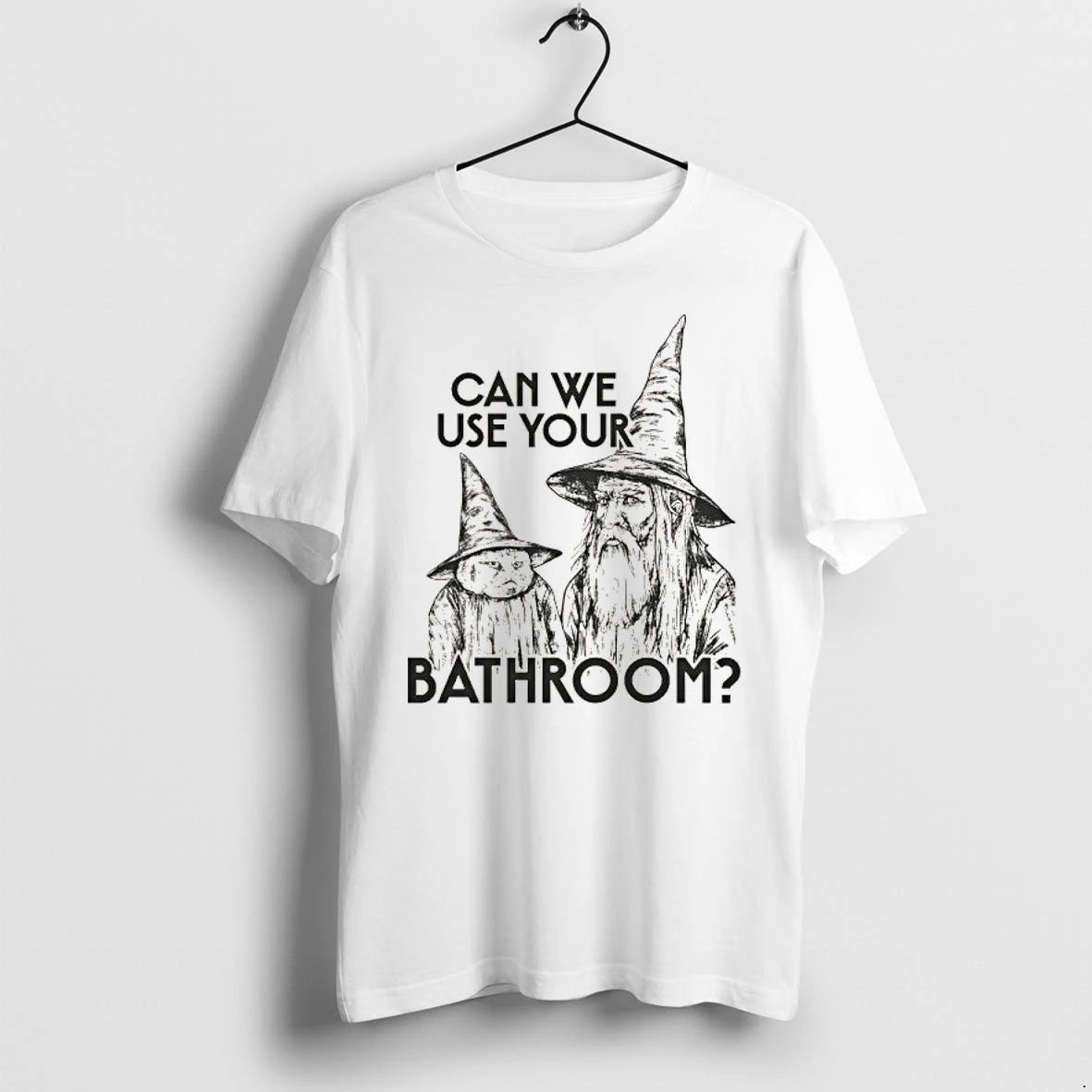 Gandalf And Cat Can We Use Your Bathroom Tshirts Sweater