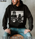 Gangster Grandma and Cat with Rifle Sidecar Vintage T Shirt