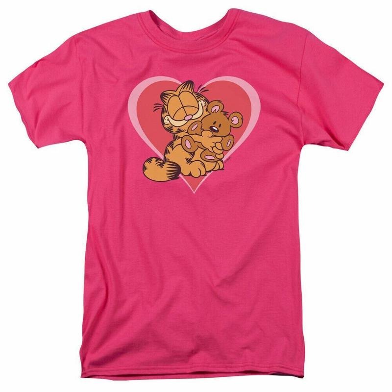 Garfield Cute N Cuddly T Shirt Mens Licensed Valentines Day