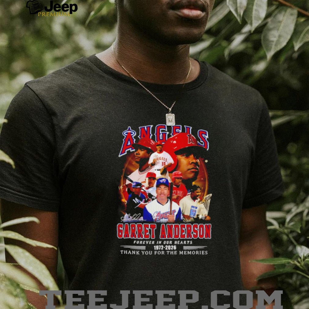 Garret Anderson LA Angels Memorial Tribute T Shirt 1972 2026 Forever In Our Hearts
