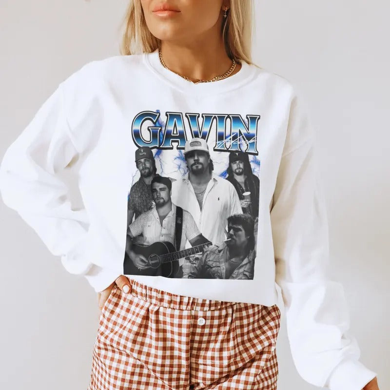 Gavinn Vintage Aadcock Shirt, Country Music Fans Top, Concert Merch, Unisex Sweater Pullover Tee