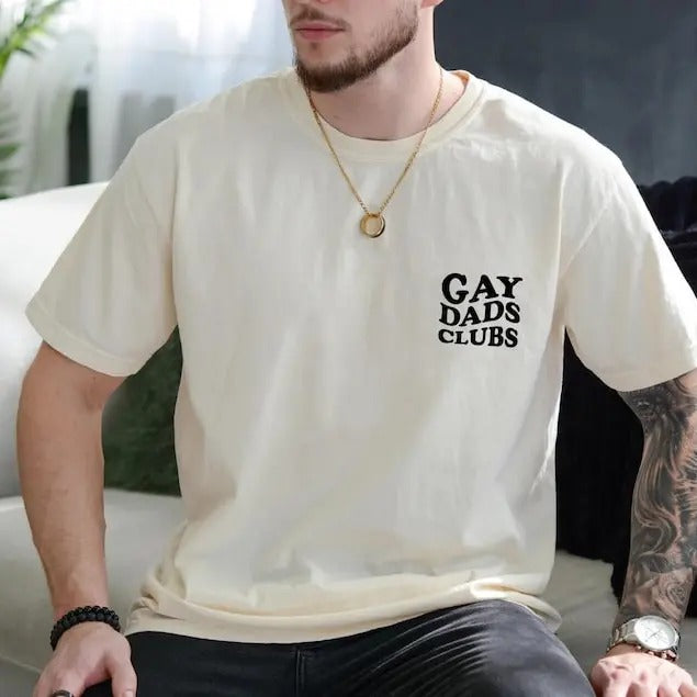 Gay Dads Club Shirt, Pride Dad T-shirt, Gift For Father Dad, Proud Ally Shirt, Gay Pride Shirts, Gay Dad Gifts,Pride Dad Tshirt