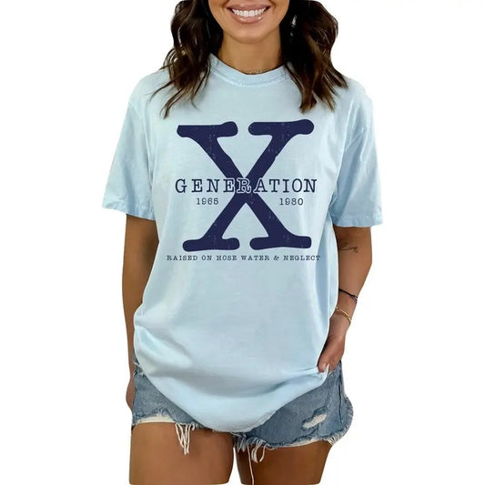 Gen X Colors Tshirt Generation X T-shirt Gen X Tshirt Generation X Shirt Raised On Hose Water And Neglect Shirt Generation X T Shirt TK43GN