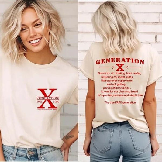 Gen X Shirt, Generation X Shirt, Raised on Hose Water and Neglect Nostalgia Shirt, 1980 Birthday Gift