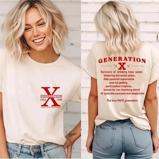 Gen X Shirt, Generation X Shirt, Raised on Hose Water and Neglect Nostalgia Shirt, 1980 Birthday Giftstyle{n002}2
