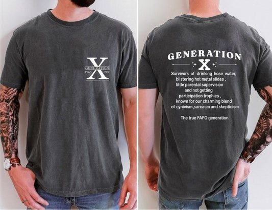 Gen X Shirt, Generation X Shirt, Raised on Hose Water and Neglect Nostalgia Shirt, 1980 Birthday Giftstyle{n002}3