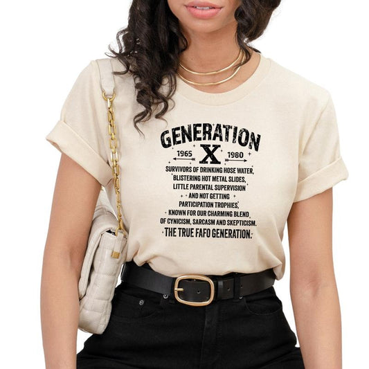 Gen X Shirt, Unisex Generation X T-Shirt, Gen X Tee, Gen X Birthday Gift, T-Shirts for Gen Xstyle{n002}3