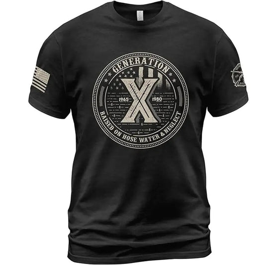 Gen X Shirts for Men T-Shirt - Retro Vintage Design for Generation X Proud Master of Sarcasm and Mix Tapes, Full Sizes, For Men, For Women